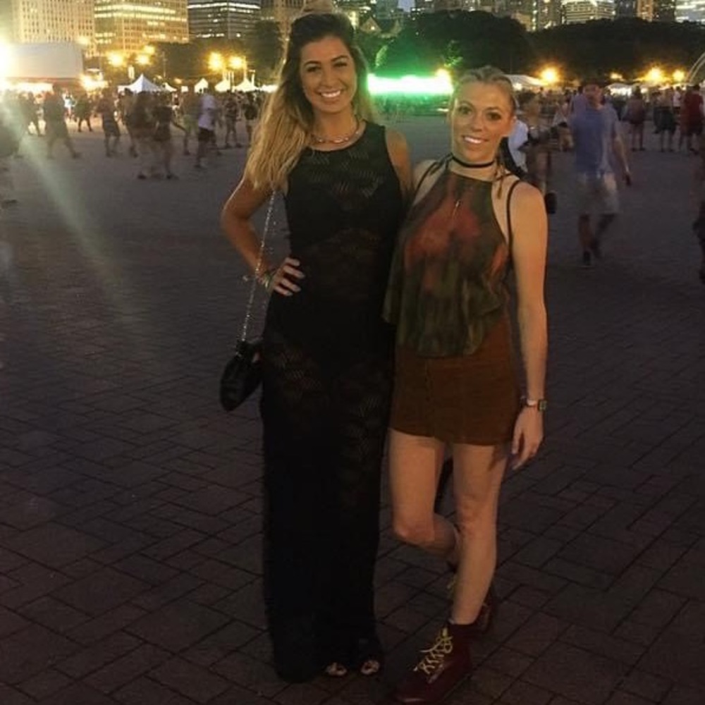 BCBG Generation - black mesh - festival dress